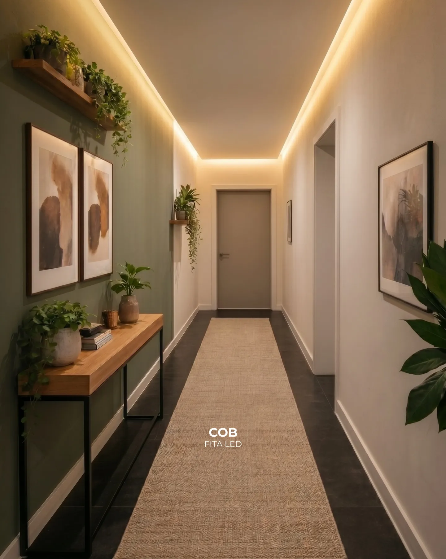 Um único corredor, várias soluções de iluminação — foto 4
