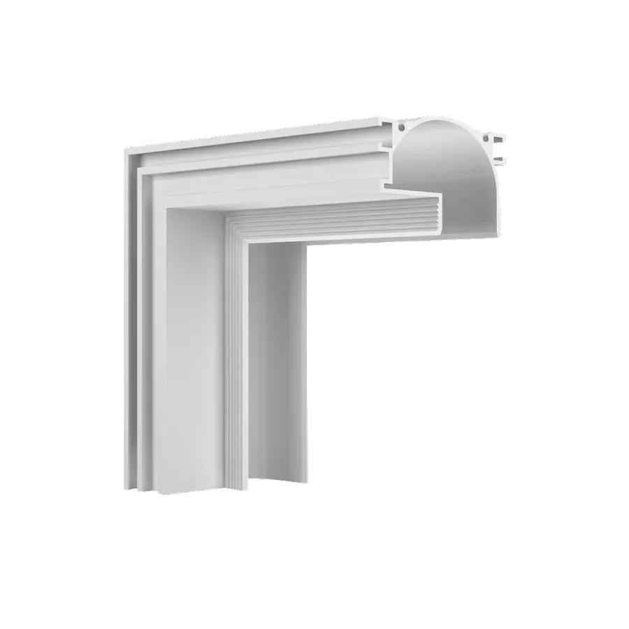 Perfil No Frame Unilateral Curva — Perfis Luminatti