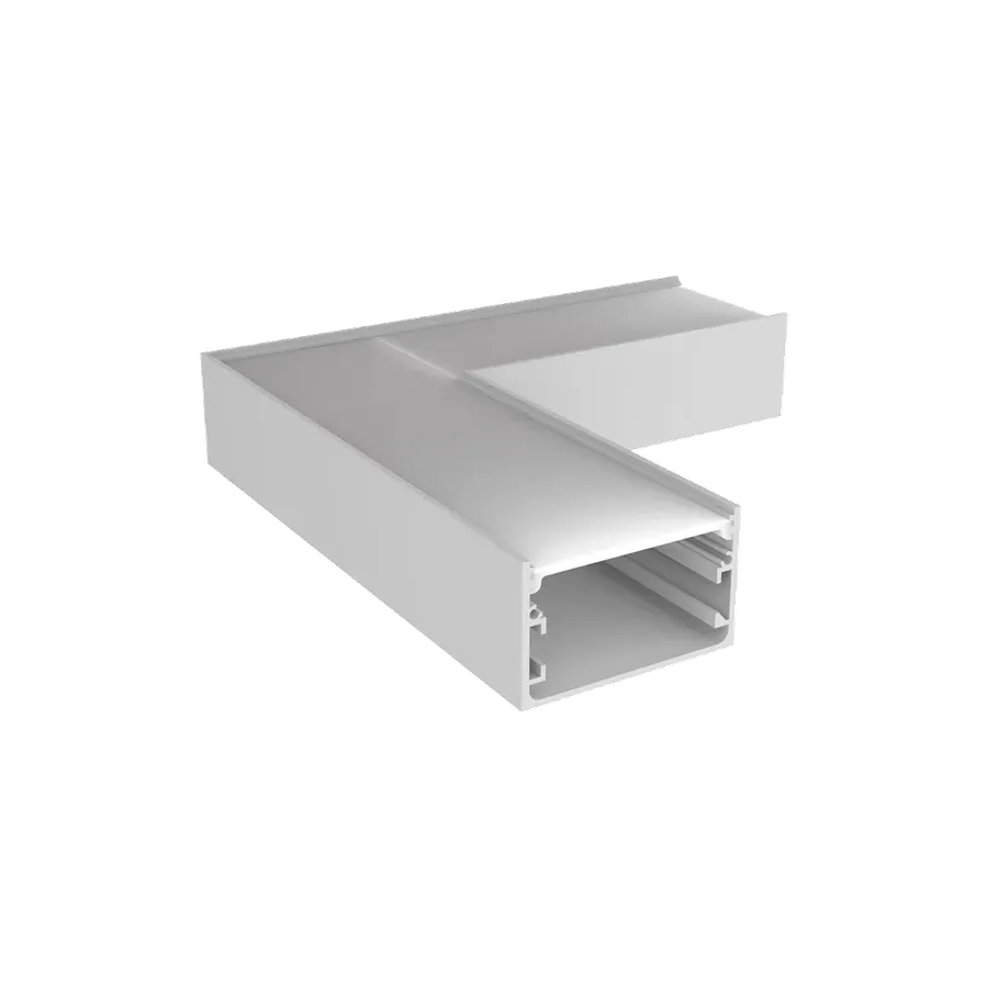 Perfil 50mm Sobrepor Curva PC — Perfis Luminatti