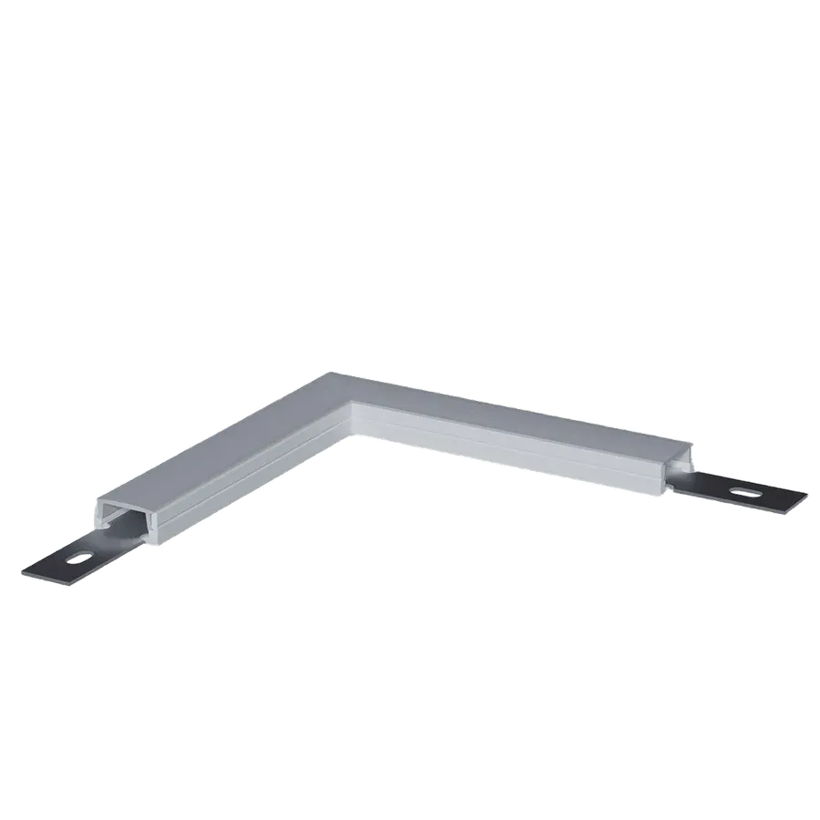 Perfil Nano 12mm Sobrepor Curva PC — Perfis Luminatti